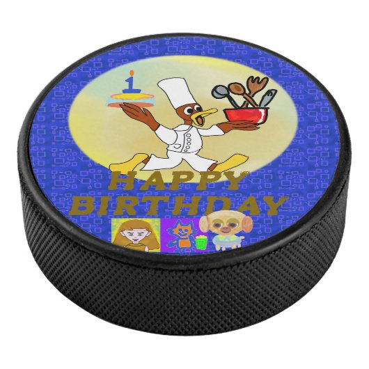 Birthday Hockey Puck (3/4)