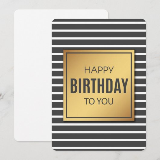 Birthday Holiday Card Feestdagenkaart (Voorkant / Achterkant)