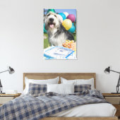Birthday hond canvas afdruk (Insitu (Slaapkamer))