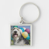 Birthday hond sleutelhanger (Voorkant)