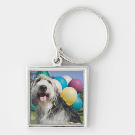 Birthday hond sleutelhanger (Voorkant)