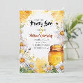 Birthday Honey Bee Birthday Kaart (Staand voorkant)