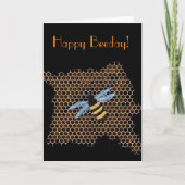 Birthday Honey Bee Birthday Kaart (Voorkant)