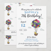 Birthday Hot Air ballon voor kinderen Kaart (Voorkant / Achterkant)