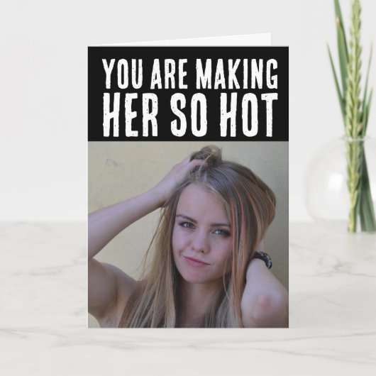 BIRTHDAY HOT GIRL "OUDER WORDEN"-TEASSAMENWERKING KAART (Voorkant)