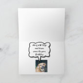 Birthday Hugs, Kisses & Smile Cute Smiling Dog Kaart (Binnen)