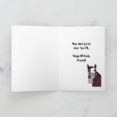 Birthday Humor bij Laughing Horse Over the Hill Kaart (Binnen)
