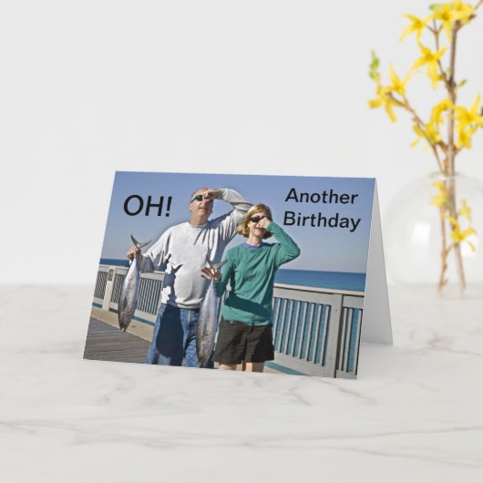 Birthday Humor die stinkt Kaart (Gele Bloem)