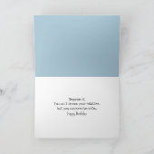 Birthday Humor Dog Family Portrait Kaart (Binnen)