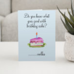 Birthday Humor Drink Vodka Cake Funny Kaart<br><div class="desc">Dit ontwerp is gemaakt met behulp van digitale kunst. Het kan in het gebied worden aangepast door de klik aan te passen en de naam, initialen of woorden aan te passen. U kunt de tekstkleur en de stijl ook veranderen of de tekst voor een slechts ontwerp van het afbeelding schrappen....</div>