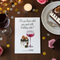 Birthday Humor Drink wijnoverCake