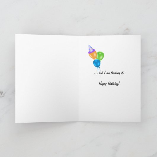 Birthday Humor Kaart (Binnen)