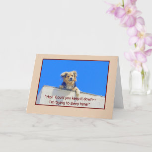 BIRTHDAY HUMOR/LAAT SLEEPDOGS LIE KAART