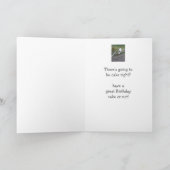 Birthday Humor met Cute Running Goldendole Pup Kaart (Binnen)