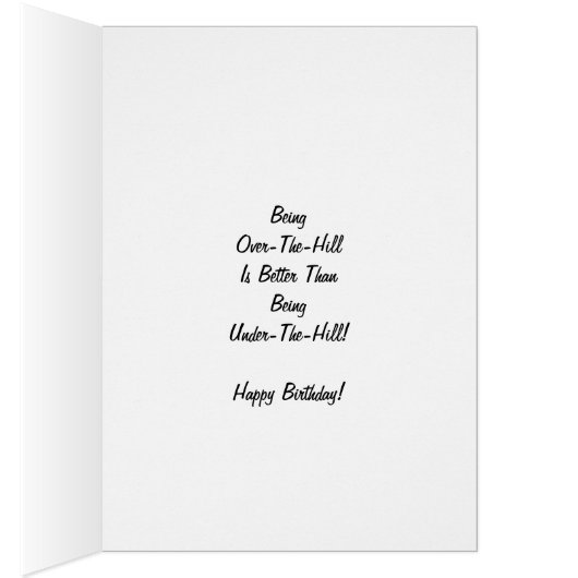 'Birthday Humor over-the-Hill' beter dan onder (Binnen (Rechts))