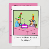 Birthday Humor Party Invitations "Spectickles" Kaart (Voorkant / Achterkant)