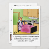 Birthday Humor Party Invitations "Spectickles" Kaart (Voorkant / Achterkant)