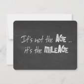 Birthday humor quote op schoolbord kaart (Voorkant)