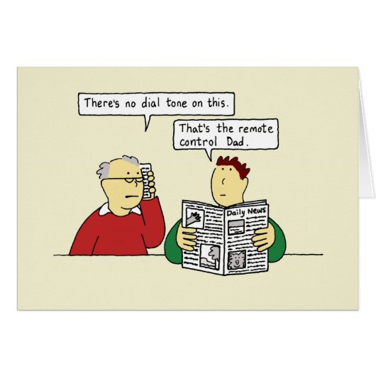 Birthday Humor voor bejaarde vader (Voorkant Horizontaal)