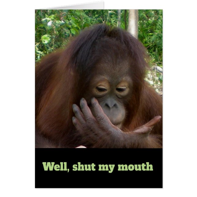 Birthday Humor Zwijg Mijn mond (Voorkant)