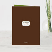 Birthday Husband Masculine Abstracte bruine kaart (Achterkant)