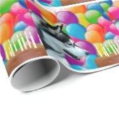 Birthday Husky Cadeaupapier (Rol Hoek)