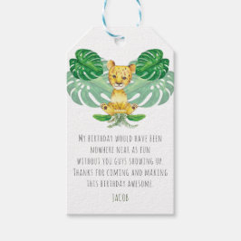 Birthday I Baptism Lion Illustration Cadeaulabel