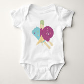 Birthday Ice Cream Baby Romper (Voorkant)