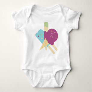 Birthday Ice Cream Baby Romper