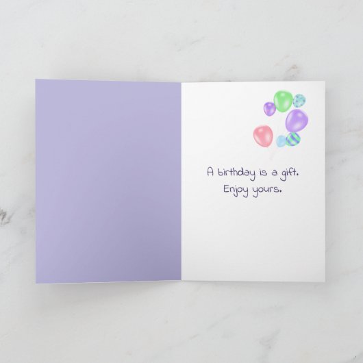 Birthday Ice Cream Cone Kaart (Binnen)