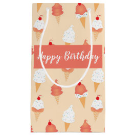 Birthday Ice Cream Cone with Sprinkles Pattern Klein Cadeauzakje