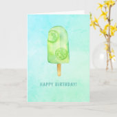 Birthday Ice Cream Kaart (Gele Bloem)