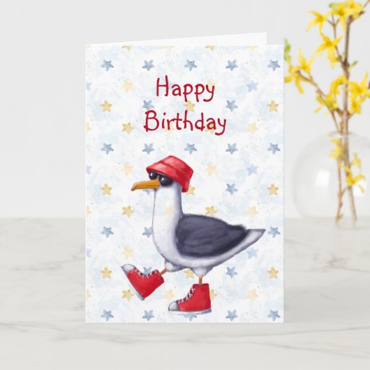 Birthday Iedereen met een Kaart van de Stadsschede (Gele Bloem)