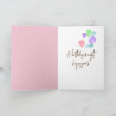 Birthday ijsklok op pooldots kaart (Binnen)