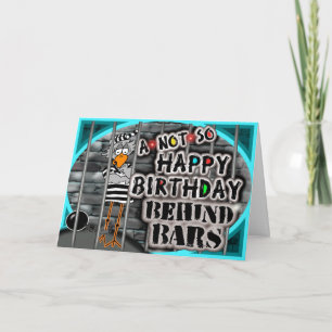 Birthday in de gevangenis kaart