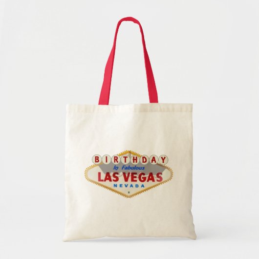 BIRTHDAY in Fabulous Las Vegas Bag Tote Bag (Voorkant)