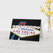 BIRTHDAY in Fabulous Las Vegas Kaart (Gele Bloem)