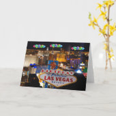 BIRTHDAY IN FABULOUS LAS VEGAS Kaart (Gele Bloem)