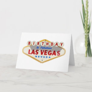 BIRTHDAY in Fabulous Las Vegas Kaart