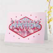 BIRTHDAY IN FABULOUS LAS VEGAS KAART (Gele Bloem)
