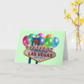 BIRTHDAY IN FABULOUS LAS VEGAS KAART (Gele Bloem)