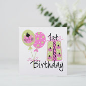 Birthday Invations Kaart (Staand voorkant)