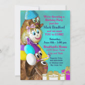 BIRTHDAY-INVITATIE - COLLECTIE VAN DE POTATOFAMILI KAART (Achterkant)