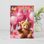 BIRTHDAY-INVITATIE KAART (Staand voorkant)