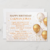 BIRTHDAY-INVITATIE KAART (Voorkant)