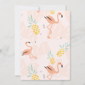 BIRTHDAY-INVITATIE - PARTIJ ALS EEN PINEAPPEL KAART (Achterkant)