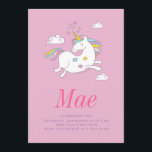 BIRTHDAY-INVITATIE VAN MAGISCHE UNICORN KIDS KAART<br><div class="desc"></div>