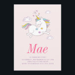 BIRTHDAY-INVITATIE VAN MAGISCHE UNICORN KIDS KAART<br><div class="desc"></div>