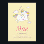 BIRTHDAY-INVITATIE VAN MAGISCHE UNICORN KIDS KAART<br><div class="desc"></div>