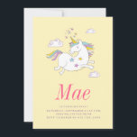 BIRTHDAY-INVITATIE VAN MAGISCHE UNICORN KIDS KAART<br><div class="desc"></div>